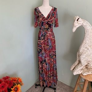 Maxi print dress